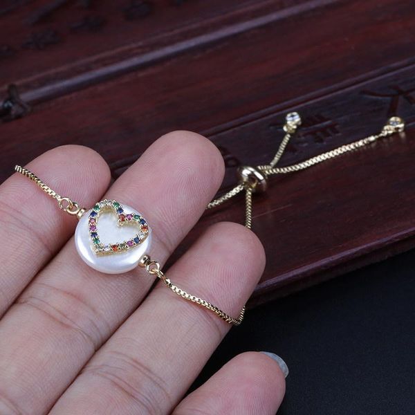 charm bracelets rainbow mix cz paved tiny heart flat round coin pearl connector gold dainty link bracelet for woman monther jewelry, Golden;silver
charm bracelets rainbow mix cz paved tiny heart flat round coin pearl connector gold dainty link bracelet for woman monther jewelry, Golden;silver
