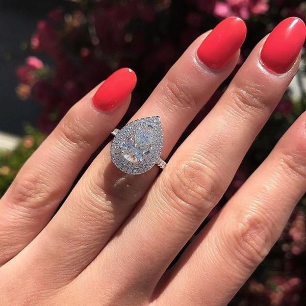 big wedding rings for women trendy water drop cubic zircon stone paved setting women's bride engagement jewelry kcr141 kcr097 cluster, Golden;silver
big wedding rings for women trendy water drop cubic zircon stone paved setting women's bride engagement jewelry kcr141 kcr097 cluster, Golden;silver