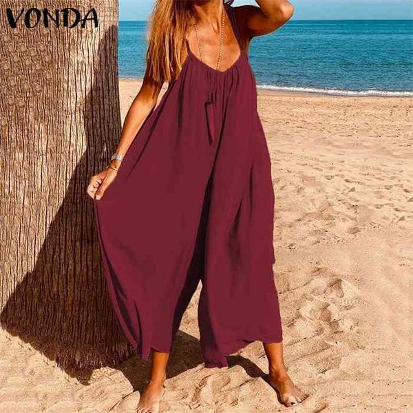 rompers women jumpsuits summer sleeveless playsuits wide leg pants vonda female casual loose v neck overalls plus size, Black;white
rompers women jumpsuits summer sleeveless playsuits wide leg pants vonda female casual loose v neck overalls plus size, Black;white
