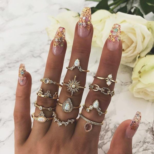 cluster rings vintage for women punk resin stone midi finger set female turkish boho jewelry gold knuckle ring bague femme, Golden;silver
cluster rings vintage for women punk resin stone midi finger set female turkish boho jewelry gold knuckle ring bague femme, Golden;silver