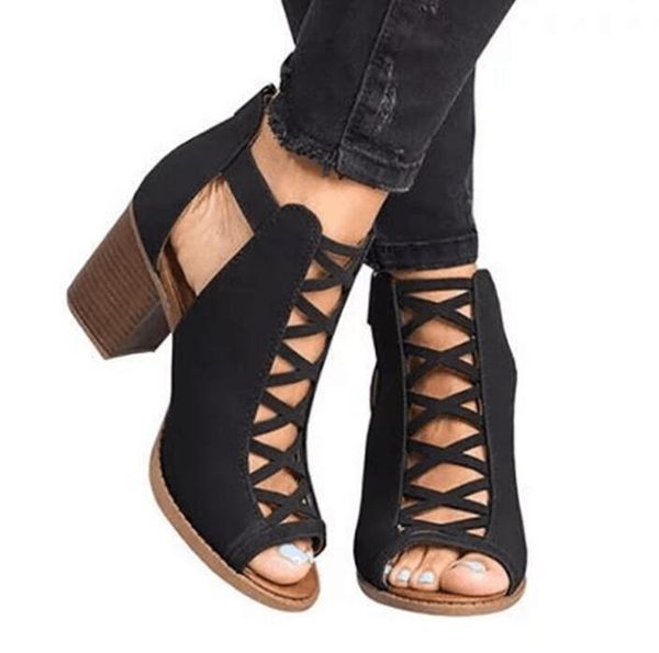 summer woman sandals high heels ankle sandal lady fashion high-heels chunky heel genuine leather suede 35-43eu wholesale, Black
summer woman sandals high heels ankle sandal lady fashion high-heels chunky heel genuine leather suede 35-43eu wholesale, Black