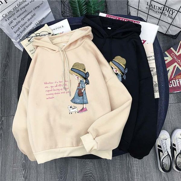 women's hoodies & sweatshirts winter autumn hoodie sweatshirt korea style letter printed long sleeve pullover loose leisure hoody overs, Black
women's hoodies & sweatshirts winter autumn hoodie sweatshirt korea style letter printed long sleeve pullover loose leisure hoody overs, Black