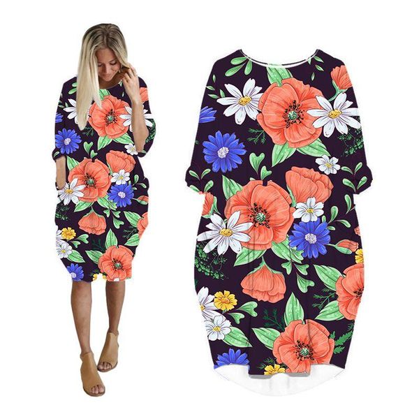 casual dresses midi dress shirt woman flower 3d printed fashion pocket harajuku long sleeve floral women streetwear plus size clothes, Black;gray
casual dresses midi dress shirt woman flower 3d printed fashion pocket harajuku long sleeve floral women streetwear plus size clothes, Black;gray