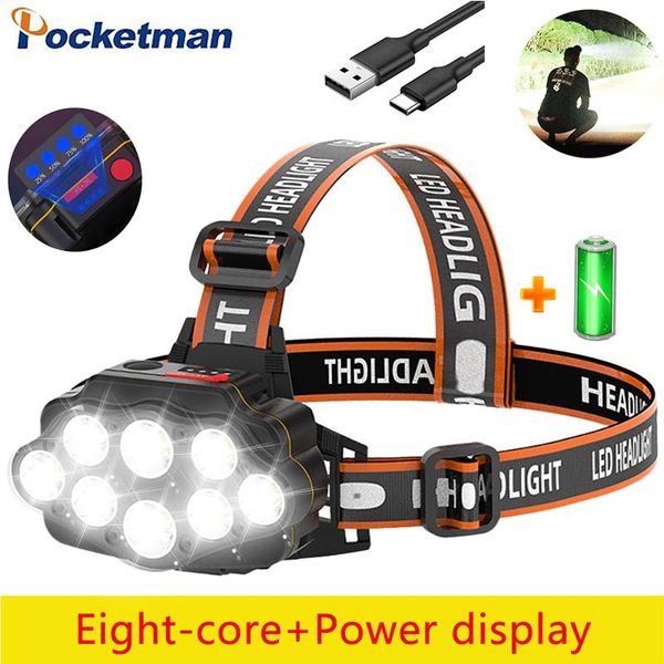 most bright 8 led headlight usb rechargeable headlamp high lumen head lamp light waterproof torch 60000lumens headlamps
most bright 8 led headlight usb rechargeable headlamp high lumen head lamp light waterproof torch 60000lumens headlamps