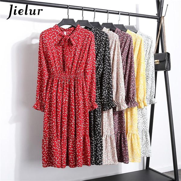 casual dresses vintage chiffon floral dress women long sleeve midi bowtie sweet lace-up print korean red black vestidos mujer, Black;gray
casual dresses vintage chiffon floral dress women long sleeve midi bowtie sweet lace-up print korean red black vestidos mujer, Black;gray
