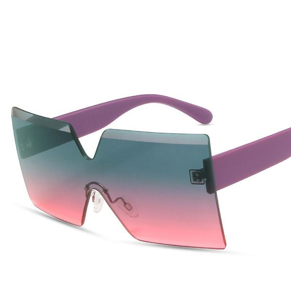 sunglasses rimeless oversized square frame men women green red lens uv400 protection eyewear fashion design gafas de sol, White;black
sunglasses rimeless oversized square frame men women green red lens uv400 protection eyewear fashion design gafas de sol, White;black