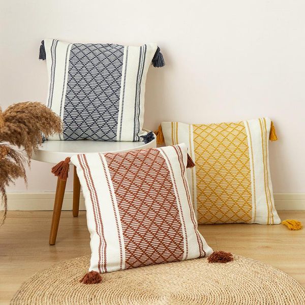 cushion/decorative pillow yellow cotton yarn pillowcase nordic style simple woven sofa cushion car lumbar office cover 45*45cm
cushion/decorative pillow yellow cotton yarn pillowcase nordic style simple woven sofa cushion car lumbar office cover 45*45cm