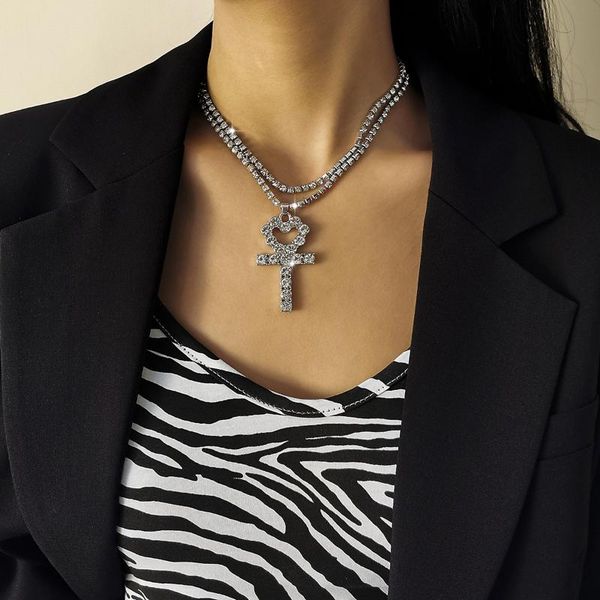 gold metal minimalist tassel multi-layer full claw chain cross peach heart dangle necklace for women pendant necklaces, Silver
gold metal minimalist tassel multi-layer full claw chain cross peach heart dangle necklace for women pendant necklaces, Silver