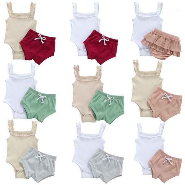 17colors lioraitiin 2pcs set 0-24m infant baby girl summer fashion clothing solid knitting romper shorts outfit sets, White
17colors lioraitiin 2pcs set 0-24m infant baby girl summer fashion clothing solid knitting romper shorts outfit sets, White