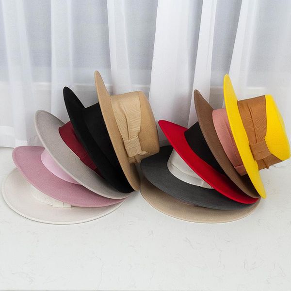 stingy brim hats king wheat autumn winter wide wool party women fedora lady ribbon perform formal hat fashion travel shopping warm felt cap, Blue;gray
stingy brim hats king wheat autumn winter wide wool party women fedora lady ribbon perform formal hat fashion travel shopping warm felt cap, Blue;gray