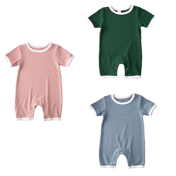 summer baby clothes romper boys girls solid color short sleeve knitted jumpsuit clothes outfits for 0-24m newborn infant baby, Blue
summer baby clothes romper boys girls solid color short sleeve knitted jumpsuit clothes outfits for 0-24m newborn infant baby, Blue