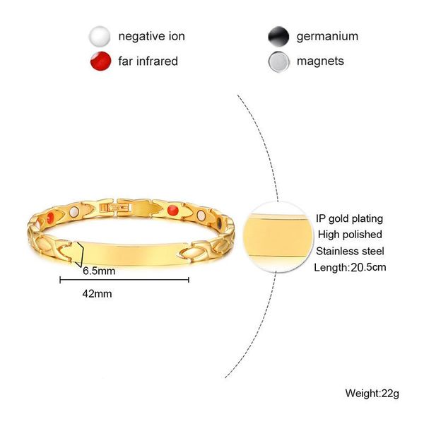 qwc lb73 arrival fashion jewelry for women birthday gift selling gold color bracelet lover bracelet 19cm red magnet, Black
qwc lb73 arrival fashion jewelry for women birthday gift selling gold color bracelet lover bracelet 19cm red magnet, Black