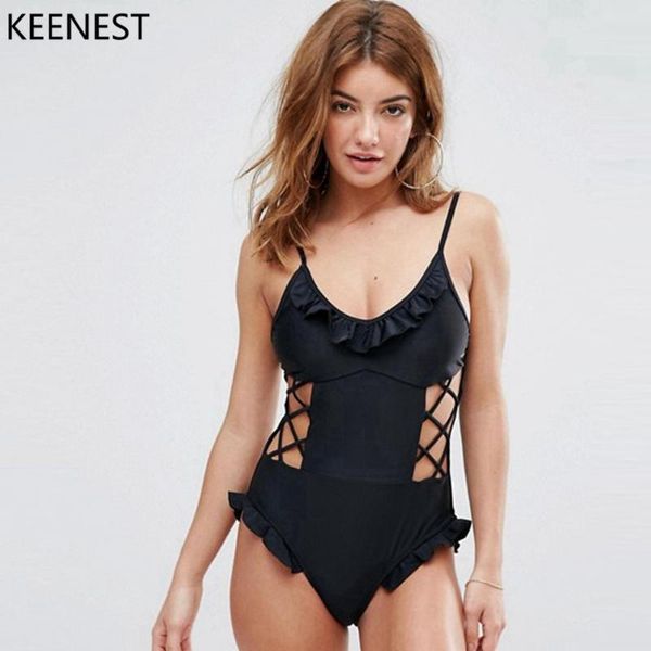 one-piece suits keenest 2021 one piece swim suit ruffled swimwear bandage wear black cut out monokini
one-piece suits keenest 2021 one piece swim suit ruffled swimwear bandage wear black cut out monokini