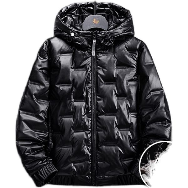 winter coat men white duck down jacket mens thick warm snow parka men's hooded bright color overcoat, Black
winter coat men white duck down jacket mens thick warm snow parka men's hooded bright color overcoat, Black