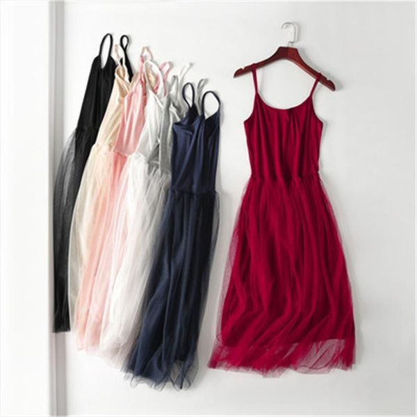summer korean modal girl women dress clothing sleeveless sweet black white lace layer spaghetti strap dresses, Black;gray
summer korean modal girl women dress clothing sleeveless sweet black white lace layer spaghetti strap dresses, Black;gray