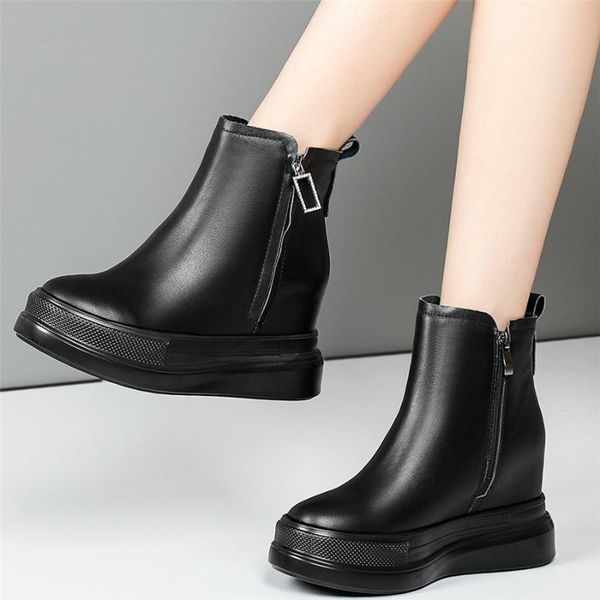 boots platform oxfords shoes women genuine leather wedges high heel ankle female trainers mid fashion sneakers casual, Black
boots platform oxfords shoes women genuine leather wedges high heel ankle female trainers mid fashion sneakers casual, Black