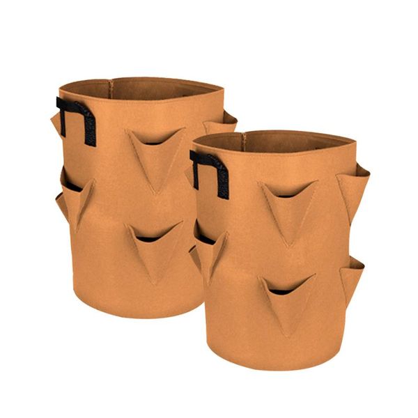 2pcs strawberry planting bag portable pocket growing pouch garden bonsai vegetable flower potato folding pot with handles patio planters & p
2pcs strawberry planting bag portable pocket growing pouch garden bonsai vegetable flower potato folding pot with handles patio planters & p