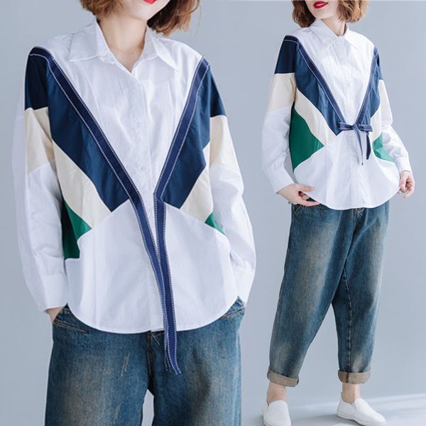 sleepwear contrast color bowknot female shirt loose autumn clothes irregular turn-down seam long sleeve blouse and k242 cfau, Black;red
sleepwear contrast color bowknot female shirt loose autumn clothes irregular turn-down seam long sleeve blouse and k242 cfau, Black;red