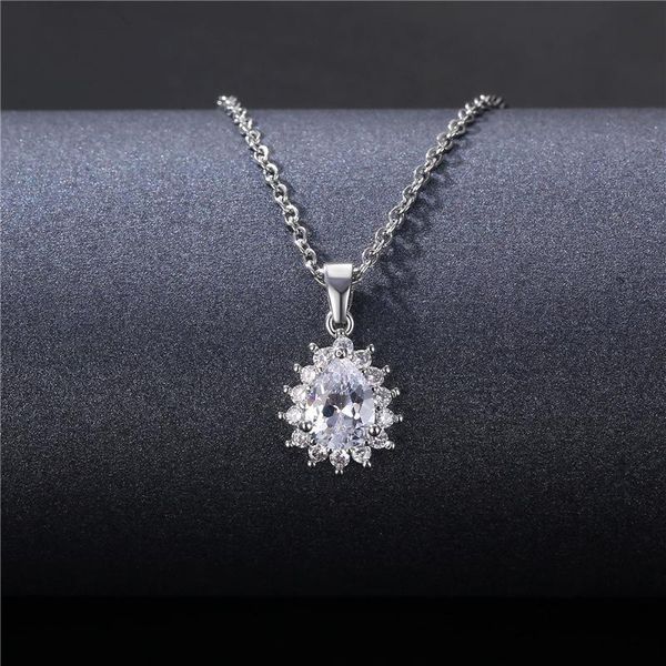 pendant necklaces the listing jewelry gift stainless steel drop clavicle neck women's zircon necklace for girls choker, Silver
pendant necklaces the listing jewelry gift stainless steel drop clavicle neck women's zircon necklace for girls choker, Silver