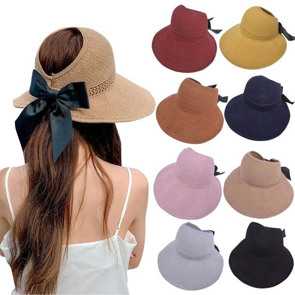 wide brim hats panama straw hat women beach style bow empty hole summer fisherman female male breathable sunhat lady, Blue;gray
wide brim hats panama straw hat women beach style bow empty hole summer fisherman female male breathable sunhat lady, Blue;gray