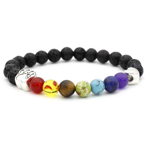 lava stone healing power crystal dog charm elastic stretch beaded bracelets, Golden;silver
lava stone healing power crystal dog charm elastic stretch beaded bracelets, Golden;silver