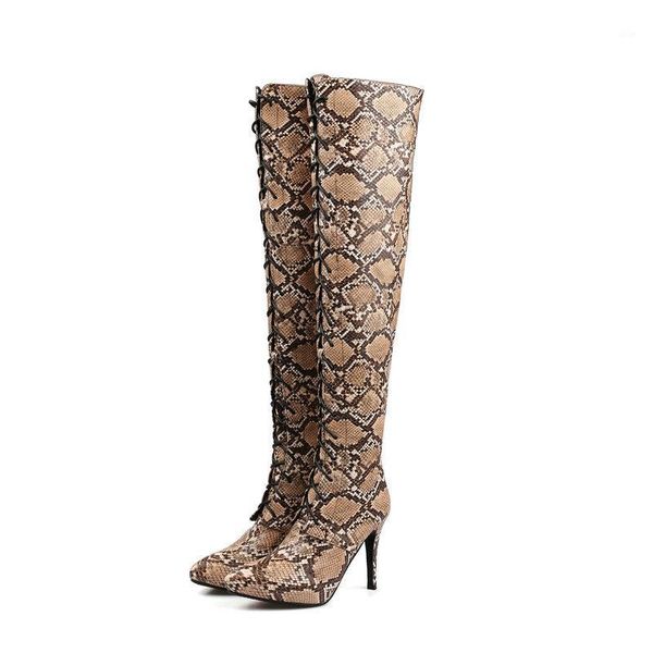 boots pu leather snake print women over the knee fashion pointed toe thin high heel ladies long cross tied shoes1, Black
boots pu leather snake print women over the knee fashion pointed toe thin high heel ladies long cross tied shoes1, Black