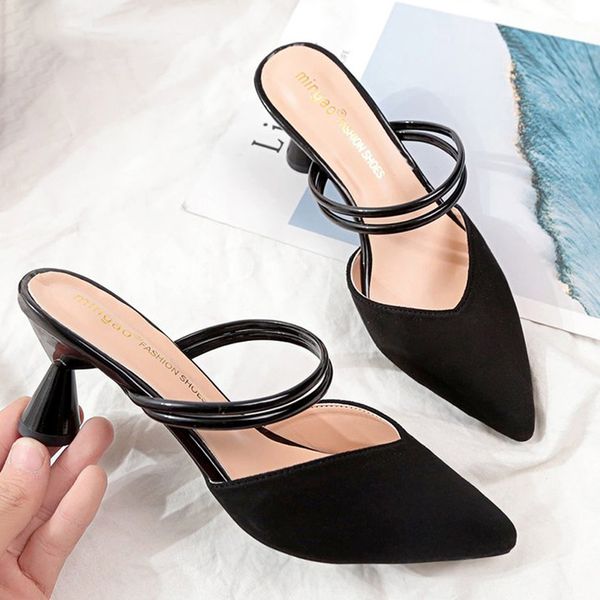 Office Dress Slippers For Women High Heel Stiletto Sexy Sandals Shoes Slides Womens Outdoor Slippers Mules Shoes Pointed Toe, Black
Office Dress Slippers For Women High Heel Stiletto Sexy Sandals Shoes Slides Womens Outdoor Slippers Mules Shoes Pointed Toe, Black