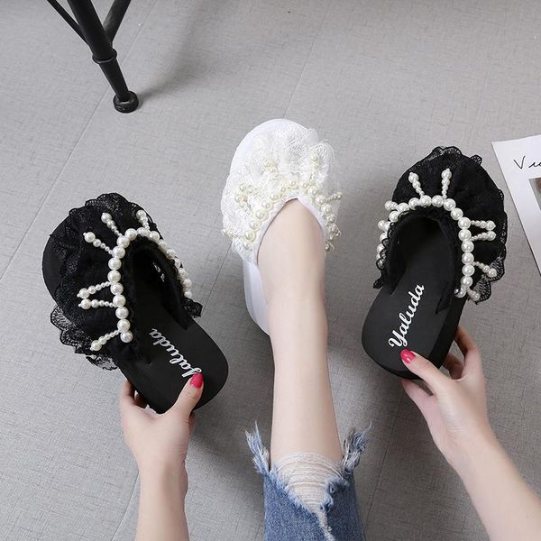 woman shoes platform bath slippers wedge beach flip flops high heel ladies dames lace slip-on causual, Black
woman shoes platform bath slippers wedge beach flip flops high heel ladies dames lace slip-on causual, Black