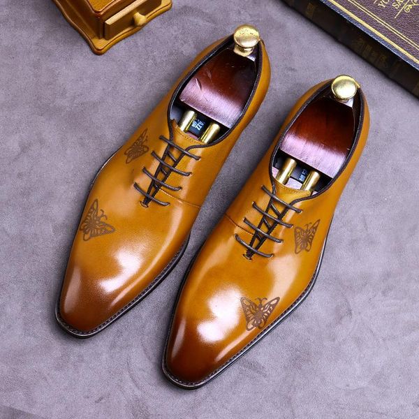 dress shoes winter spring brogue men formal wear leather polished color man carved large size trendy business, Black
dress shoes winter spring brogue men formal wear leather polished color man carved large size trendy business, Black
