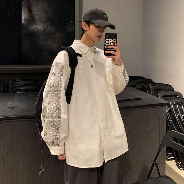 men's casual shirts men harajuku korean long sleeve 2022 spring mens striped white vintage shirt male oversized button up blouse, White;black
men's casual shirts men harajuku korean long sleeve 2022 spring mens striped white vintage shirt male oversized button up blouse, White;black