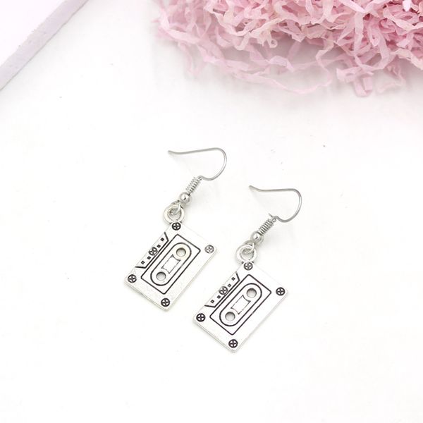 wholesale vintage earrings casstte music tape pendant drop dangle earrings for women girl friends gifts jewelry pendientes, Silver
wholesale vintage earrings casstte music tape pendant drop dangle earrings for women girl friends gifts jewelry pendientes, Silver