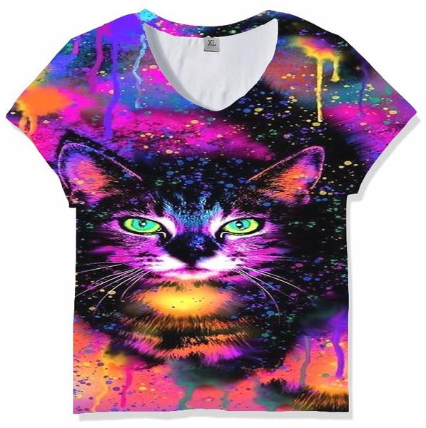 women's t-shirt uney 3d shirt woman galaxy cat lovely animal tees rainbow space short sleeve 2021 summer, White
women's t-shirt uney 3d shirt woman galaxy cat lovely animal tees rainbow space short sleeve 2021 summer, White