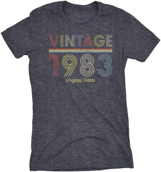 men's t-shirts 38th birthday gift womens shirt - retro vintage 1983 original parts, White;black
men's t-shirts 38th birthday gift womens shirt - retro vintage 1983 original parts, White;black