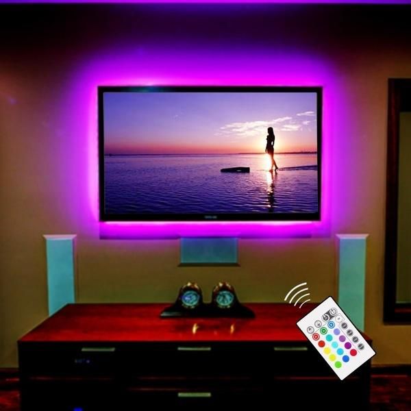 powered led strip light tv backlighting home theater lighting for computer screen television with remote control 1m decorative objects & fig
powered led strip light tv backlighting home theater lighting for computer screen television with remote control 1m decorative objects & fig