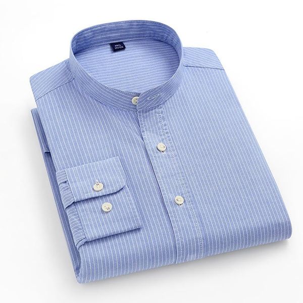 men's dress shirts 100% cotton chinese style mens oxford shirt casual long sleeve without pocket retro striped stand collor wedding tux, White;black
men's dress shirts 100% cotton chinese style mens oxford shirt casual long sleeve without pocket retro striped stand collor wedding tux, White;black