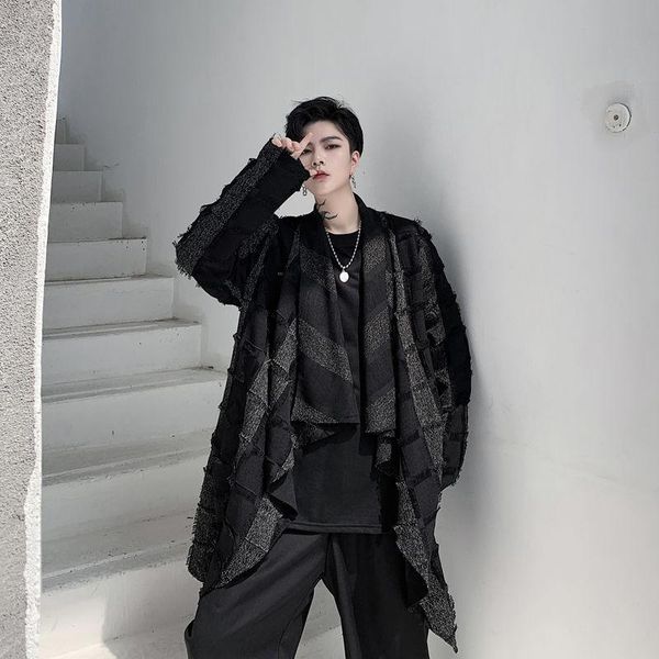 men's trench coats ewq / wear mid-length coat no button cardigan windbreater for male 2021 autumn fashion clothes 9y3334, Tan;black
men's trench coats ewq / wear mid-length coat no button cardigan windbreater for male 2021 autumn fashion clothes 9y3334, Tan;black