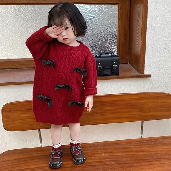 pullover korean style girls sweater cute bow long kids fashion loose knitted dt573, Blue
pullover korean style girls sweater cute bow long kids fashion loose knitted dt573, Blue