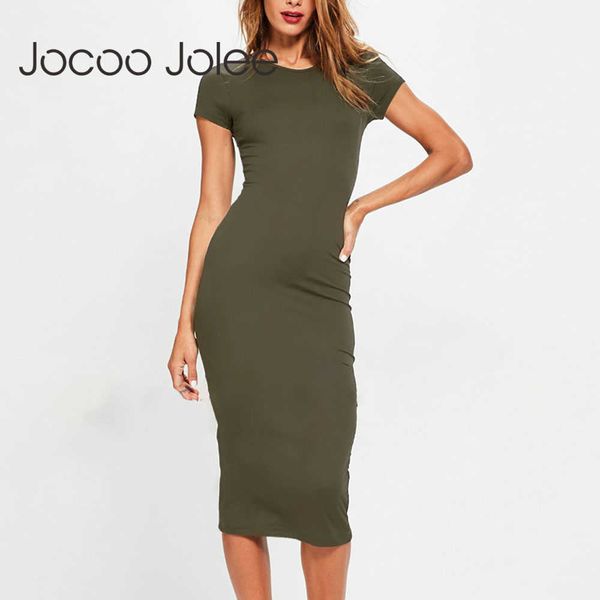 jocoo jolee cotton t shirt dress casual o-neck short sleeve bodycon midi dress summer plus size slim pencil dress beach sundress 210619, Black;gray
jocoo jolee cotton t shirt dress casual o-neck short sleeve bodycon midi dress summer plus size slim pencil dress beach sundress 210619, Black;gray