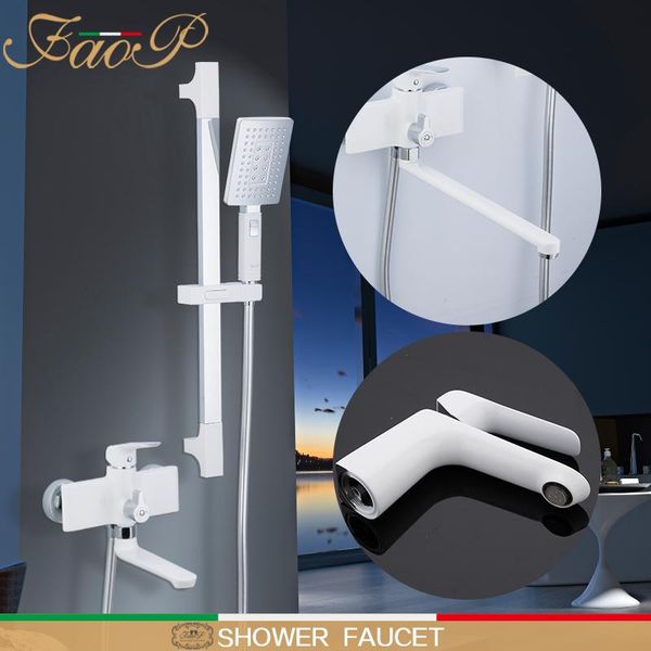 shower system white sets brass rainfall faucet for bathroom waterfall mixer faucets with basin
shower system white sets brass rainfall faucet for bathroom waterfall mixer faucets with basin
