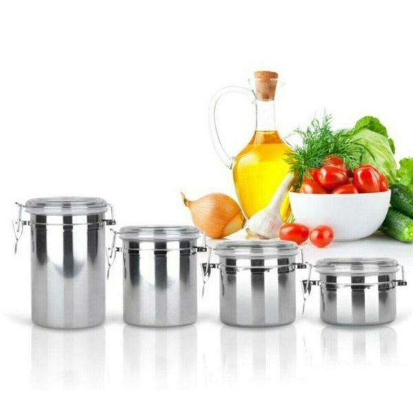 storage bottles & jars food stainless steel airtight sealed canister coffee flour sugar tea container holder
storage bottles & jars food stainless steel airtight sealed canister coffee flour sugar tea container holder