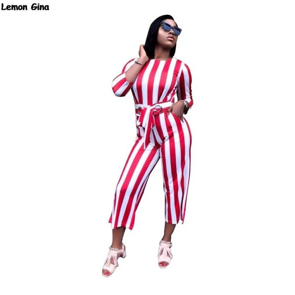 women's jumpsuits & rompers winter long sleeve o-neck red white stripes high waist sashes bodycon straight capris pants outfits a8267, Black;white
women's jumpsuits & rompers winter long sleeve o-neck red white stripes high waist sashes bodycon straight capris pants outfits a8267, Black;white