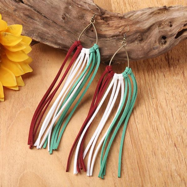 dangle & chandelier boho style leather fringe earrings western jewelry for women extra tassel hoop green white red color, Silver
dangle & chandelier boho style leather fringe earrings western jewelry for women extra tassel hoop green white red color, Silver