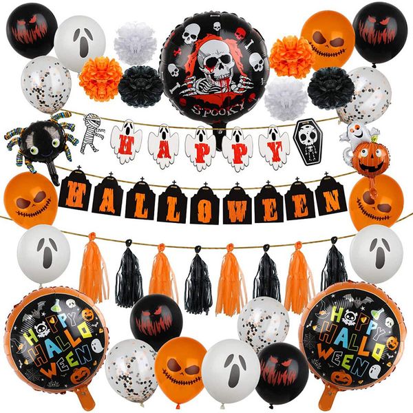halloween skull pumpkin witch pattern balloon party decoration novel festive atmosphere
halloween skull pumpkin witch pattern balloon party decoration novel festive atmosphere