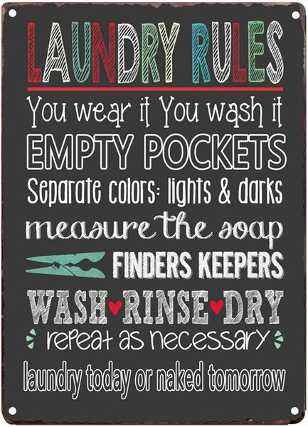 laundry rules typography wash rinse dry vintage distressed look farmhouse metal sign washroom room decor 8x12inch bags
laundry rules typography wash rinse dry vintage distressed look farmhouse metal sign washroom room decor 8x12inch bags