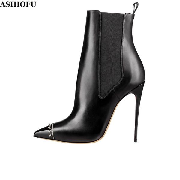 boots ashiofu handmade style ladies high heel night club party ankle plus size evening fashion short winter, Black
boots ashiofu handmade style ladies high heel night club party ankle plus size evening fashion short winter, Black