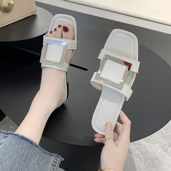 the fashion h letter word korean lady slippers open toe slip slope with summer tide flat sandals women's shoes, Black
the fashion h letter word korean lady slippers open toe slip slope with summer tide flat sandals women's shoes, Black