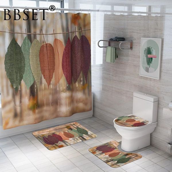 colorful tree leaf waterproof shower curtain 4 piece toilet lid cover anti-slip soft rugs bath mat bathroom set home decor curtains
colorful tree leaf waterproof shower curtain 4 piece toilet lid cover anti-slip soft rugs bath mat bathroom set home decor curtains