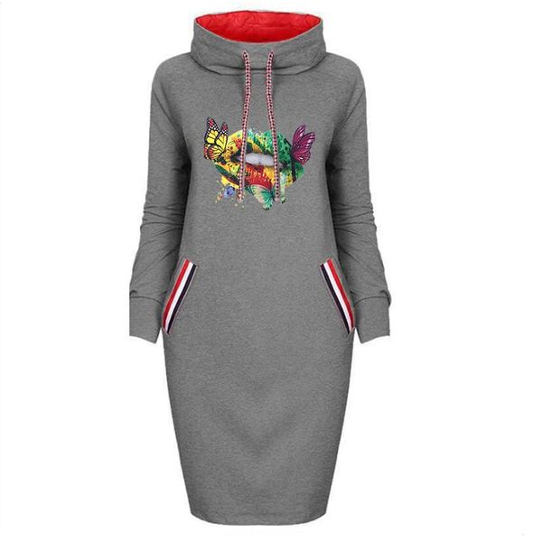 casual dresses lips print women bodycon dress fall long sleeve pocket turtleneck slim pencil oversize party femme robe streetwear, Black;gray
casual dresses lips print women bodycon dress fall long sleeve pocket turtleneck slim pencil oversize party femme robe streetwear, Black;gray