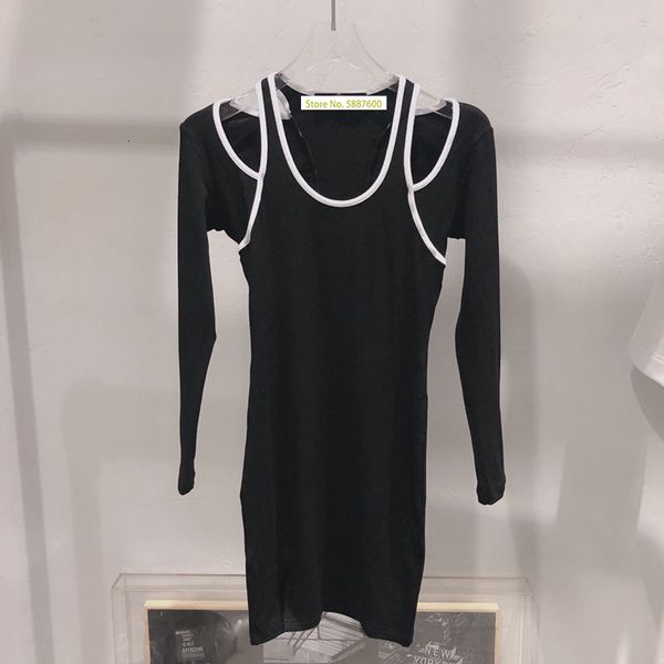 dress 2021 autumn winter fashion two-piece black and white mini sqhb, Black;gray
dress 2021 autumn winter fashion two-piece black and white mini sqhb, Black;gray