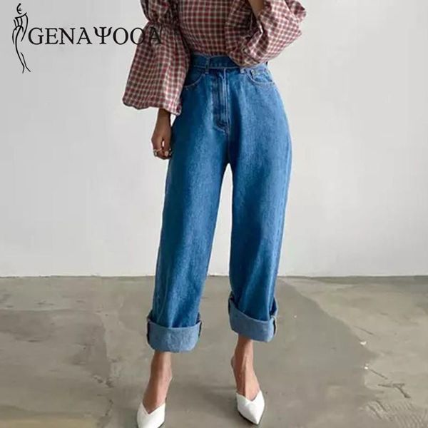 women's jeans genayooa boyfriend for women 2021 casual mom high waist with belt loose demin jean trousers korean style, Blue
women's jeans genayooa boyfriend for women 2021 casual mom high waist with belt loose demin jean trousers korean style, Blue